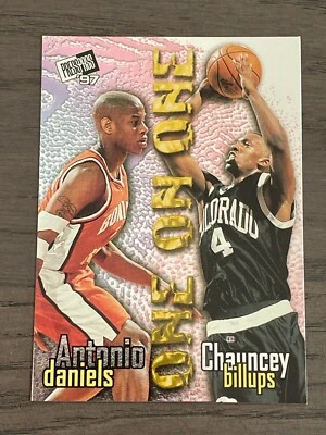 1997-98 Press Pass Chauncey Billups Antonio Daniels One on One #5 (A) - Image 1 of 2