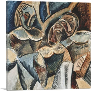 ARTCANVAS Tres Figuras Bajo un Árbol 1907 Lienzo Impresión Artística por Pablo Picasso - Imagen 1 de 11