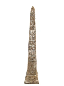 Rare Large Egyptian Hand made Obelisk with Handmade Egyptian Inscriptions 21" - Picture 1 of 15