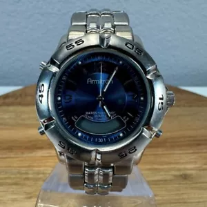 Armitron Watch Digital Analog Quartz Chronograph Water Resistant Silver - Picture 1 of 5