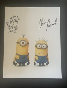 Chris Renaud firmato 8x10 foto con schizzo Minions autografato - Foto 1 di 3