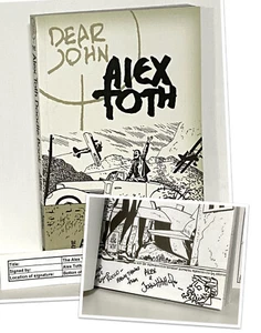 DEAR JOHN - The ALEX TOTH DOODLE BOOK ✍ SIGNED w SKETCH Hitchcock First Ed TPB - Picture 1 of 7