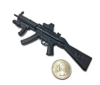 1/6 Scale MP5SD5 Submachine Gun SWAT H&K German Miniature Model Action Figure - Image 1 of 4