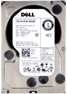 Hard Drive Dell 0202V7 4TB WD4001FYYG 7200RPM 32MB SAS-2 3.5" Inch - Picture 1 of 4