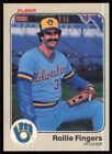 1983 Fleer Rollie Fingers Milwaukee Brewers #33