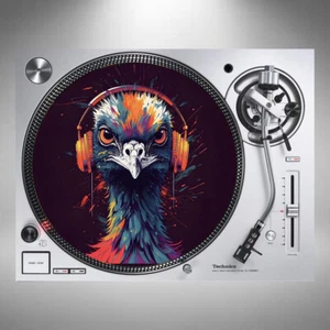 Emu Slipmats 12" Turntable Vinyl Big Bird Pair or Single *Posted In Cardboard* - Picture 1 of 5