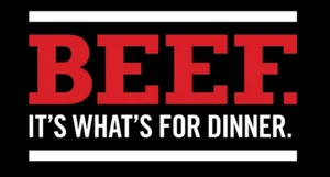Beef It’s What’s For Dinner Bumper Sticker Decal Cattle Rancher - Picture 1 of 1