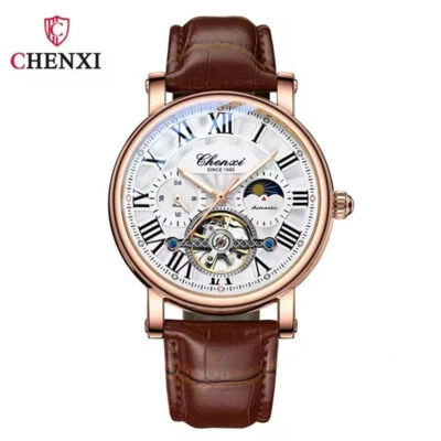 Reloj Pulsera CHENXI Mecánico Automático Hombre 24 Horas Hombre Negocios Informal Foto 1 de 4