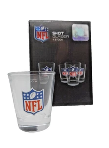 NFL Football Shotgläser Schnapsgläser Shot Gläser - 4 Stück mit NFL Logo - 4cl - Bild 1 von 7