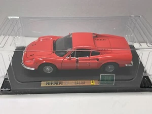 1/18 ANSON FERRARI DINO 246 GT , ORANGEY RED ,  NEW - Picture 1 of 6