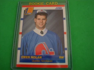 OWEN NOLAN RC (QUEBEC NORDIQUES) 1990 SCORE HOCKEY CARD NUMBER 435 - Bild 1 von 2
