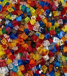 LEGO Dachstein Schrägstein 100x Trans. Konvolut Slope Brick 1x1x2/3 54200 A098 - Bild 1 von 1