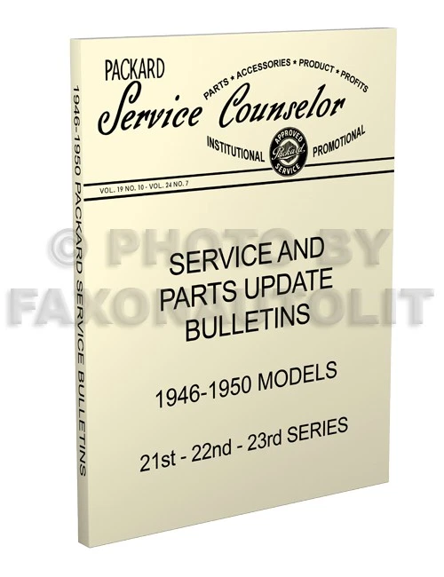 Packard Service Bulletins 1946 1947 1948 1949 1950 Atualizações do Manual da Loja - Imagem 1 de 4