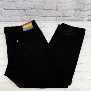 Jeans LEVIS ORGULLOS COLLECTION Raros Negros Big E Pierna Recta 40x30 Arco Iris - Imagen 1 de 10