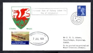 GB / Galles - Copertina lettera ferroviaria Talyllyn 1971 - Foto 1 di 2