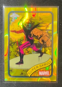 2025 Topps Chrome Marvel Super-Skrull Yellow Lava Refractor #11 - Bild 1 von 2
