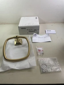 Kohler K26541-2MB Grand 8" Wall Mounted Towel Ring Vibrant Brushed Moderne Brass - Picture 1 of 7