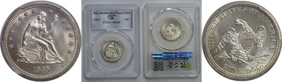 1865 Seated Liberty Quarter   PCGS MS-64 - Image 1 of 3