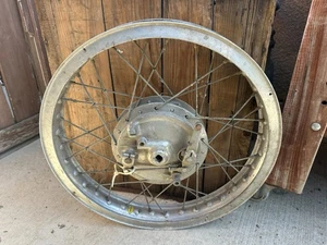 Conjunto de rueda delantera y freno Honda CB450 DOHC Racing años 60 19” CR450s OEM -BHR - Imagen 1 de 7