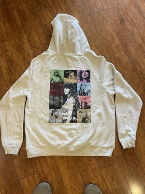 Taylor Swift The Eras Tour Cream Hoodie Sweatshirt Pullover Women's Large - Image 1 of 3