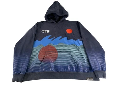 Pink Dolphin Hoodie Mens 4XL Navy Blue LEGEND 08 Graphic Pullover Streetwear - Image 1 of 4