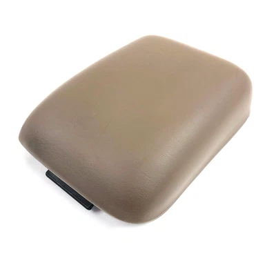 1992-1996 Toyota Camry console central tampa apoio de braço curto OEM couro marrom bronzeado - Imagem 1 de 3