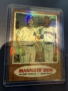 2025 Topps Shoebox Treasures - Mantle / Mays #100 - Rainbow Foil /25 - SP - Bild 1 von 2