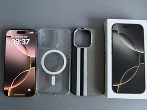 Apple iPhone 16 Pro – 128 GB – Natural Titanium + 100% Batteriezustand - Bild 1 von 7