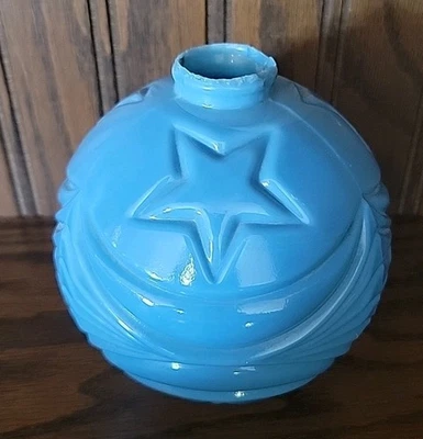 Vidrio de leche estrellas lunares acolchado pararrayos bola orbe esfera globo Foto 1 de 4