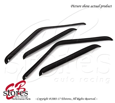 Viseras JDM de humo oscuro montadas en el exterior GMC C15 K15 C25 K25 Suburban 1973-1978 4 piezas Foto 1 de 4