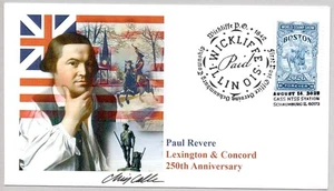 #6030 PAUL REVERE BOSTON 2026 NUMERO PRIMO GIORNO, FIRMATO FDC DESIGNER CHRIS CALLE - Foto 1 di 1