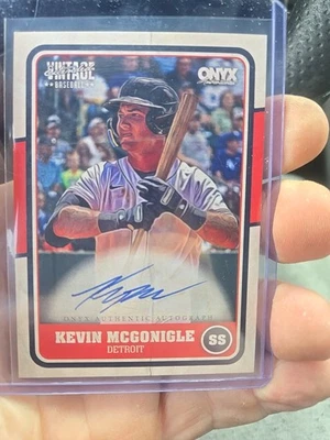 🔥⚾️2025 Onyx Autenticado Kevin Mcgonigle En Tarjeta Auto Rc 🔥 Foto 1 de 3