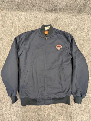 Chaqueta extra larga grande Red Kap azul con defecto de logotipo Foto 1 de 4