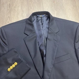 NUEVO Abrigo Deportivo Blazer Brooks Brothers 346 Azul Marino Lana 44Botones Dorados Nuevo sin Etiquetas - Imagen 1 de 11