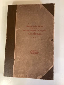 A. Pugin: Gothic Architecture -Looseleaf Book-169 Plates- Detailed Drawings-RARE - Picture 1 of 13