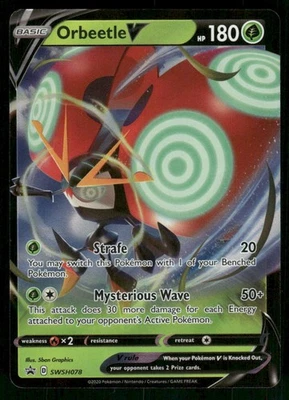 Orbeetle V - SWSH078 Promo Holo NM Pokemon SWSH: Sword & Shield Promo Cards - Image 1 of 2