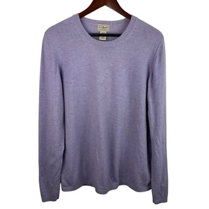 LL Bean Gr. XL Lavendel Lammwollmischung Rundhals Pullover klassisch  - Bild 1 von 7
