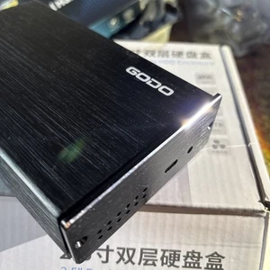 GODO 2.5 inch Dual Bay RAID Hard Drive EnclosureUSB3.0 to 2.5" SATA I/II/III NIB - Photo 1/12
