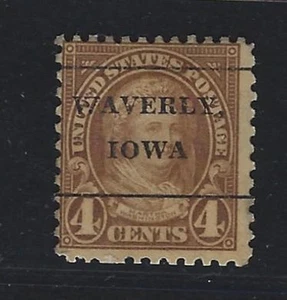 Precancels - IA - Waverly - 636-L2 TS - 4¢ 1926 Martha Washington - nice type - Picture 1 of 2