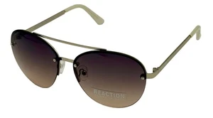Gafas de sol Kenneth Cole Reaction aviador sin montura de metal plateado KC1419. 10B - Imagen 1 de 12