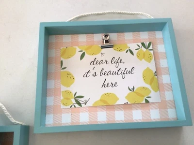 Kitchen Recipe, Notes, Grocery List Hanging Box. Clip - Image 1 of 3