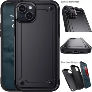 Funda rígida a prueba de golpes de doble capa para Apple iPhone 15 Pro/15 Pro Max/15 Plus - Imagen 1 de 36