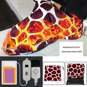 Electric Heated Throw Over Under Blanket Fleece Washable Polyester Warm Mattress - Picture 1 of 12