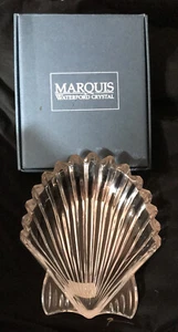 NIB WATERFORD CRYSTAL MARQUIS 6.5” NAUTICAL SHELL DISH TRINKET SOAP CANDY DIPS + - Picture 1 of 9