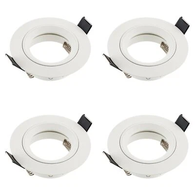 4x Einbau Strahler Rahmen weiß Decken Spot Leuchten LED Halogen GU10 230V SEBSON - Bild 1 von 4