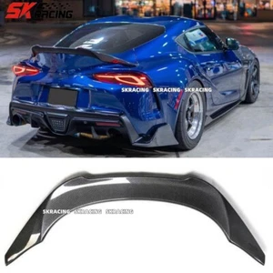 NEW Style Carbon Fiber Rear Trunk Spoiler Wing For Toyota Supra A90 A91 MK5 20+ - Picture 1 of 20