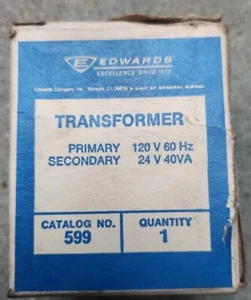 Edwards 599 Transformer 120V/24V 40W 50/60 Hz - Picture 1 of 3