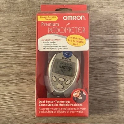 Omron Premium Pocket Pedometer HJ-112 Dual Sensor Tech New Open Box - Image 1 of 4