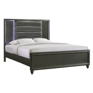 Picket House Furnishings Faris King Panel Bed in Black - Picture 1 of 12