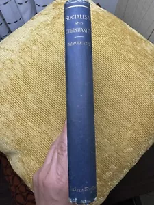 Rare Antique Original Hardcover 1886 Socialism And Christianity By Behrends - Foto 1 di 16